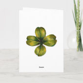 小さい聖者のハンバーグの日女の子の挨拶状 カード (裏面)