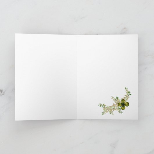 小さい聖者のハンバーグの日女の子の挨拶状 カード (内部)