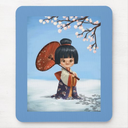 小さい芸者のマウスパッド マウスパッド (正面)