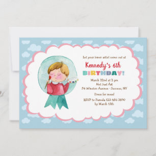 小さい芸術家の招待状 招待状