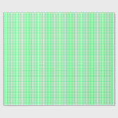 小さい薄緑および白いギンガムの包装紙 ラッピングペーパー (フラット)