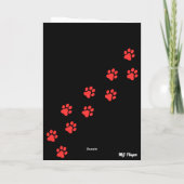 小さい虎猫 カード (裏面)