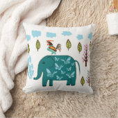 小さい象の枕 クッション (ブランケット)