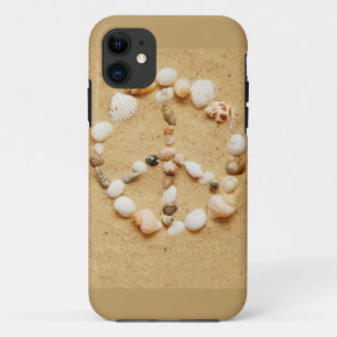 小さい貝殻のピースサイン iPhone 11 ケース