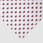 小さい赤いハートパターン 薄葉紙 (詳細)