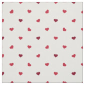 小さい赤いハート ファブリック (見本)