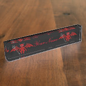 小さい赤い悪魔Thunder_Cove デスクネームプレート (側面)