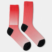 小さい赤と白正方形の背景 ソックス (右)