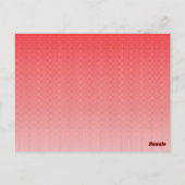 小さい赤と白正方形の背景 ポストカード (裏面)