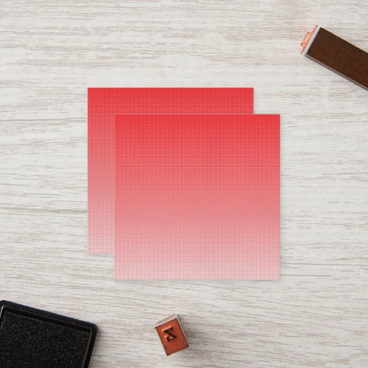 小さい赤と白正方形の背景 ロイヤリティカード (正面/裏面インサイチュ)