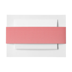 小さい赤と白正方形の背景 招待状ベリーバンド