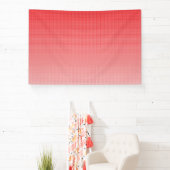 小さい赤と白正方形の背景 横断幕 (インサイチュ)