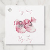 小さい足の指。大きな喜び。女の子だ。 フェイバータグ (正面)