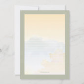 小さい足跡の死別のサンキューカード サンキューカード (裏面)