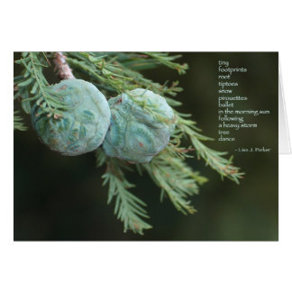 小さい足跡の詩カード