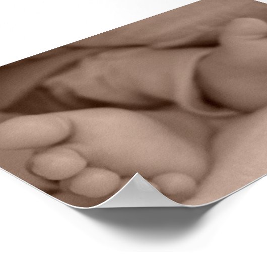 小さい足 ポスター (角)