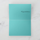 小さい足-家族の新生児の挨拶の誕生 カード (内部)