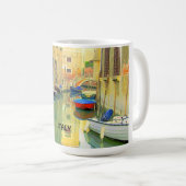 小さい運河、イタリア コーヒーマグカップ (正面右)