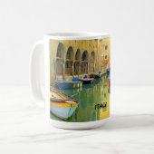小さい運河、イタリア コーヒーマグカップ (正面左)