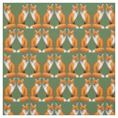 小さい野生のアカギツネの生地 ファブリック (見本)