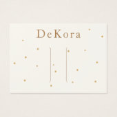 小さい金ゴールドスタースヘアクリップバレットディスプレイカード (正面)