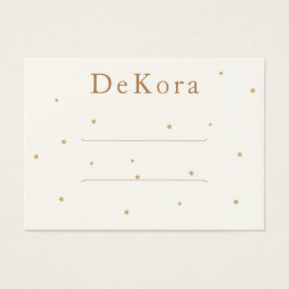 小さい金ゴールドスタースヘアクリップバレットディスプレイカード