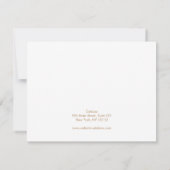 小さい金ゴールドスタースヘアクリップバレットディスプレイカード ノートカード (裏面)