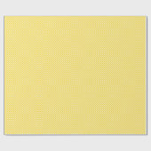 小さい金黄色および白の点検 ラッピングペーパー (フラット)