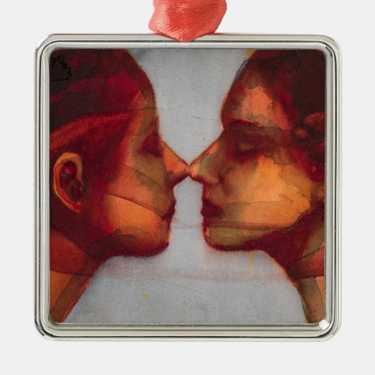 小さい鏡の双生児2003-07年 メタルオーナメント (正面)