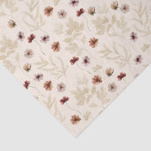 小さい開花の水色パターン 薄葉紙 (詳細)