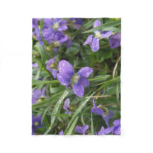 小さい雨のバイオレット毛布