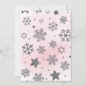 小さい雪片は彼女の方法単語の招待にあります 招待状 (裏面)