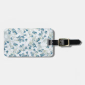 小さい青によっては背景が開花します ラゲッジタグ (正面横)