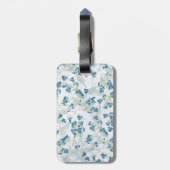 小さい青によっては背景が開花します ラゲッジタグ (裏面縦)