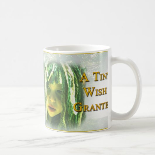 小さい願いはマグを与えました コーヒーマグカップ (右)