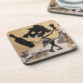 小さい飲まれたコースター コースター (左側)