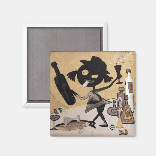 小さい飲 マグネット (正面/裏面)