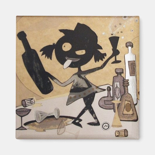 小さい飲 マグネット (正面)