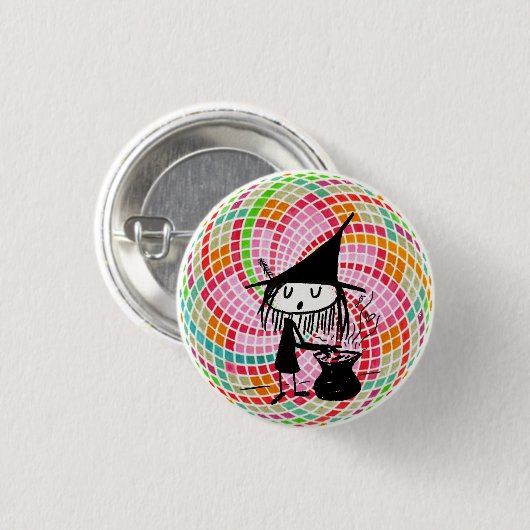 小さい魔法使いおよび神聖な幾何学 缶バッジ (正面&裏面)