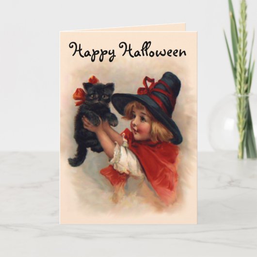 小さい魔法使いの女の子 カード (正面)