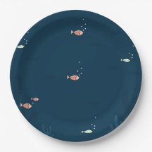 小さい魚のパーティーの供給の紙皿