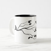 小さい鳥のマグ ツートーンマグカップ (正面左)