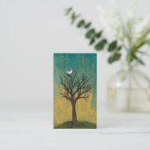 小さい鳥はおもしろいにかわいらしい元の芸術の絵画を歌います 名刺 (スタンド正面)