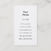 小さい鳥はおもしろいにかわいらしい元の芸術の絵画を歌います 名刺 (裏面)