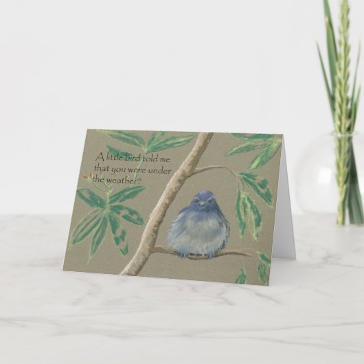 小さい鳥はすぐによく得なさいことを私に告げました カード (正面)