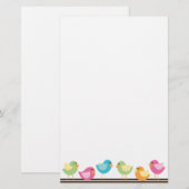 小さい鳥 便箋 (正面/裏面)