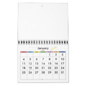 小さい黄色のカ空白のレンダー子供へ カレンダー (1月 2026)