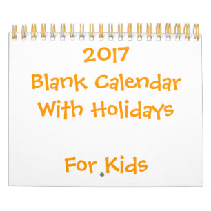 小さい黄色のカ空白のレンダー2017 子供へ カレンダー