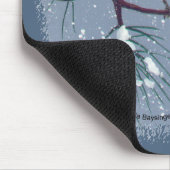 小さい黒によっておおわれる《鳥》アメリカゴガラの楕円形 マウスパッド (コーナー)