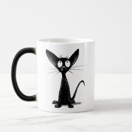 小さい黒猫 モーフィングマグカップ